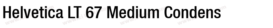 Helvetica LT 67 Medium Condensed字体转换